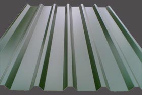 Single skin roofing sheet