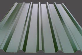 Single skin roofing sheet